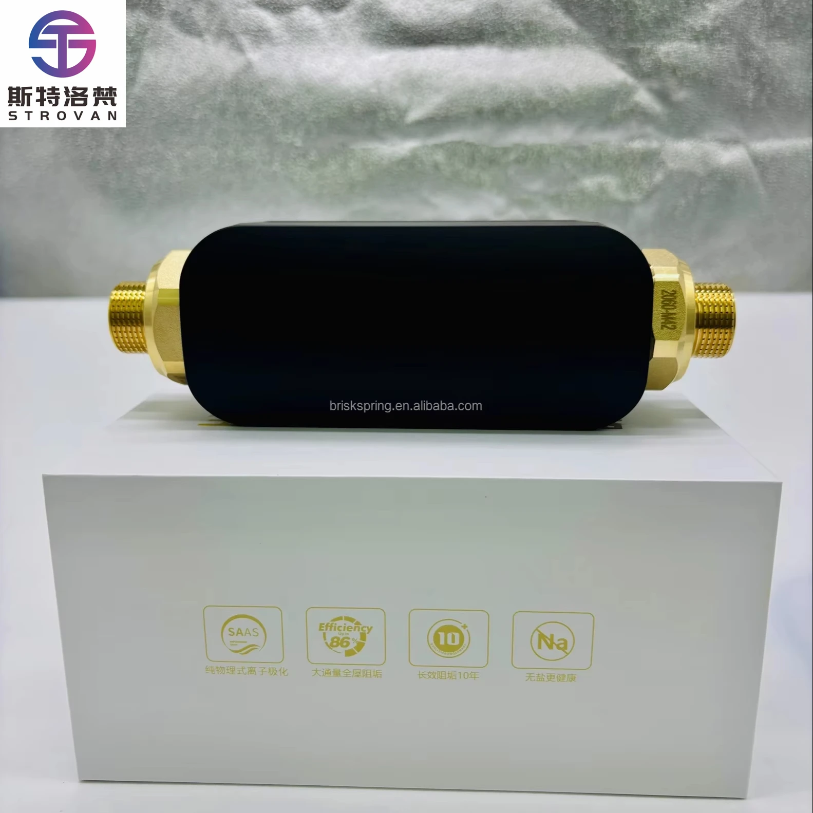 

STLF Chemical-Free Whole Home Water Treatment Unit Powered by Flow Designed for Scale Protection Good for Pipeline Maintenance