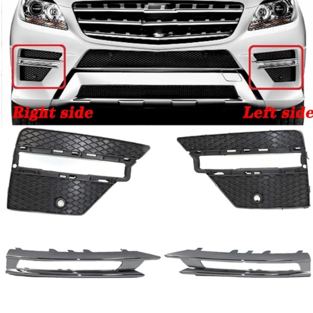 Front bumper grille cover A1668851374 A1668851474 A1668852822 A1668852922 For Mercedes Benz GL-Class W166 X166 GL350 GL450