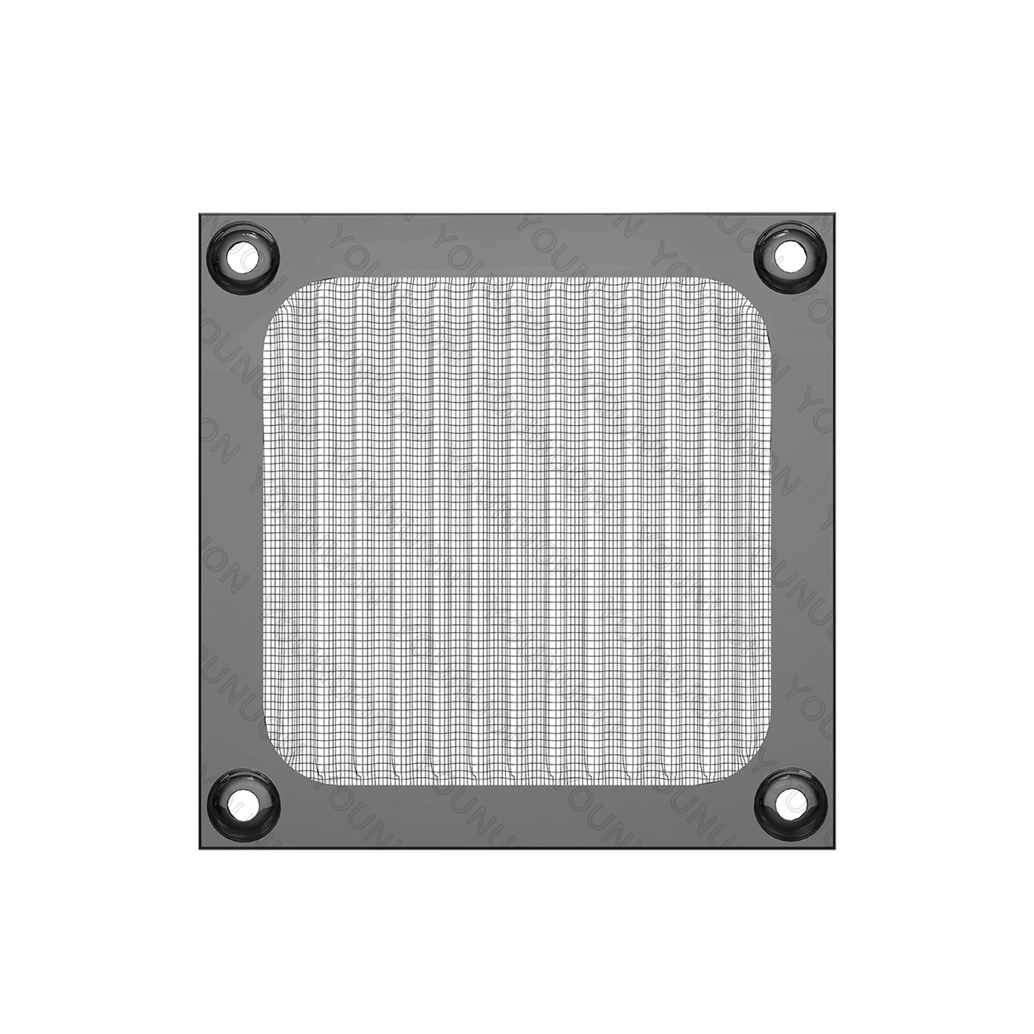 2Pcs 80mm 8CM Black Fan Dust Filter PC Fan  Aluminum Dustproof Cover Net Fan Guard