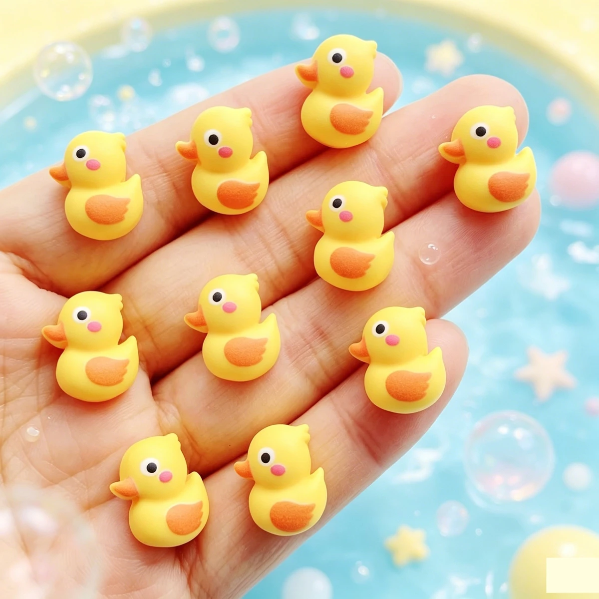 20Pcs Cute Cartoon animal duckling Nail Art Flat back Rhinestone Bead Scrapbook DIY Manicures Appliques Accessories Crafts