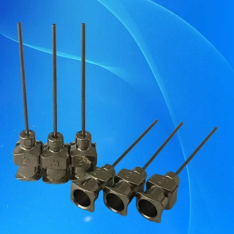 

Бесплатная доставка, 12 шт., 1 дюйм, длина наконечника, 21 г, металлическая игла для шприца из нержавеющей стали