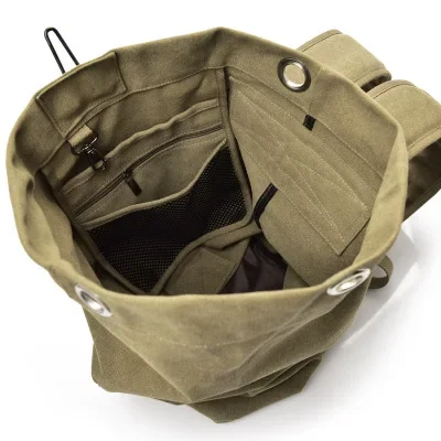 TRIPNUO-Sac à bandoulière en toile de grande capacité pour hommes, sac de sport de voyage en plein air, mode SR