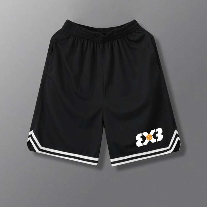 3X3 American shorts basketball men and women summer quick-drying breathable mesh running fitness exercise three-point four-point