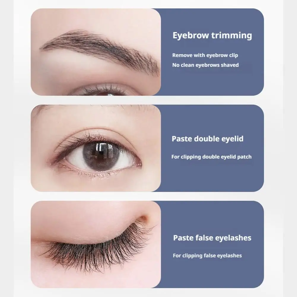 1 pièces pince à sourcils en acier inoxydable tête arrondie pinces d'épilation pince à sourcils professionnelle cils maquillage outil de beauté