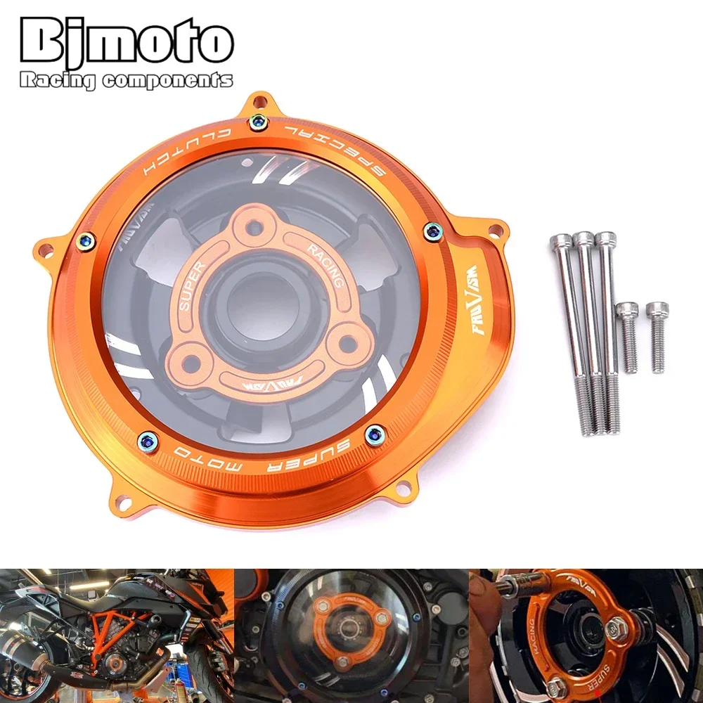 Engine Transparent Clutch Cover Guard For KTM 1290 Superduke R S T GT 2015-2021 2017 2018 2019 2020 1090 1050 1190 Adventure/R