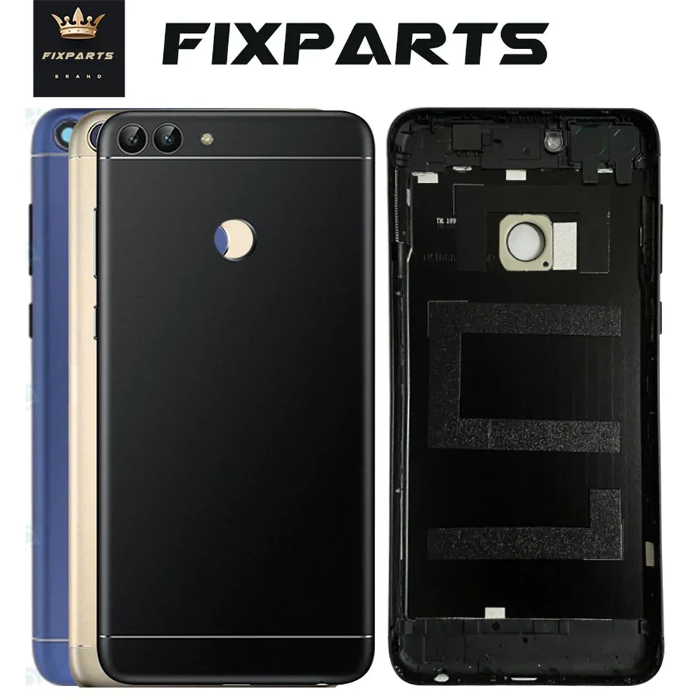 For Huawei P Smart Back Battery Cover Rear Housing Case Add Camera Lens Replace For Huawei Enjoy 7S Smart Battery Cover