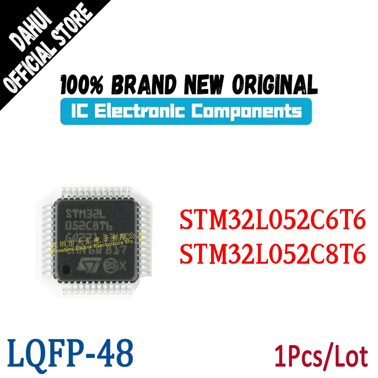 

STM32L052C6T6 STM32L052C8T6 STM32L 052C6T6 052C8T6 LQFP-48 Microcontroller chip IC Brand New Original In Stock
