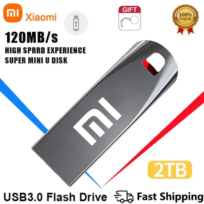 Xiaomi High-Speed USB 3.0 Flash Drive 2TB Portable Pen Drive SSD Wholesale For Laptop 1TB 512GB Large Capacity U Disk