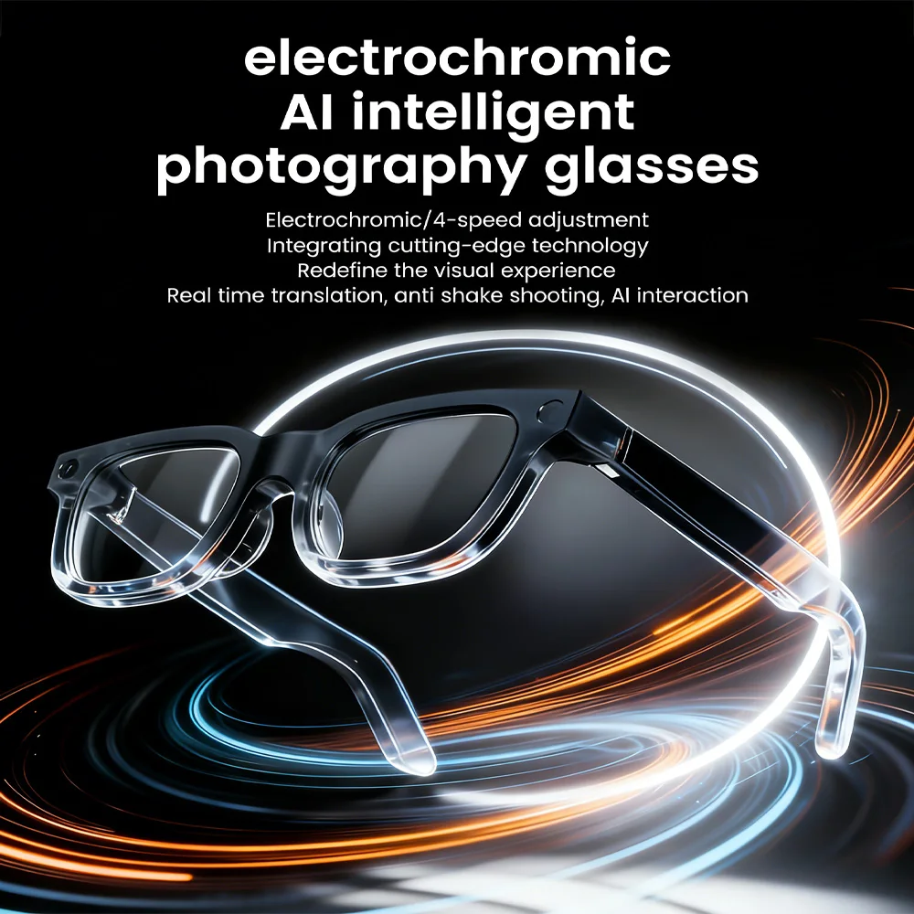 

New 800W AI Smart Glasses! HD Video Recording Bluetooth Call Voice Translation Lightweight Outdoor Sunglasses for Trave Glasses