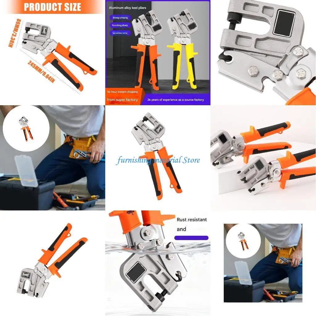 

Y5GD Professional Practical Steel Studs Crimper with Hardened Alloy for Sturdy Performances in Construction and Renovations Work