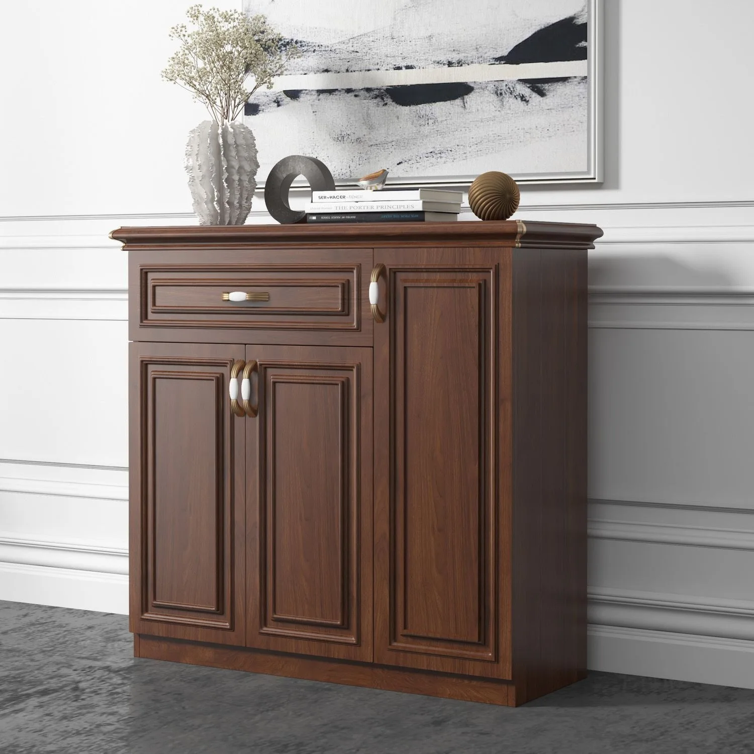 All-aluminum alloy shoe cabinet household with drawer waterproof and sunscreen floor-to-ceiling design large-capacity shoe cabin