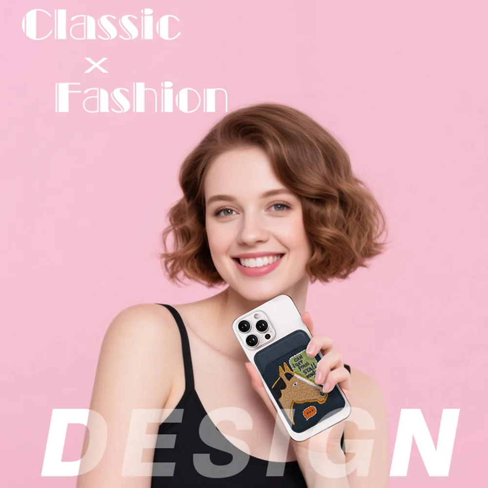 가죽 카드 홀더 Magsafe 마그네틱 신용 카드 보호 케이스 GPS 분실 방지 휴대 전화 가방 iPhone16 15 14Pro 용 초박형