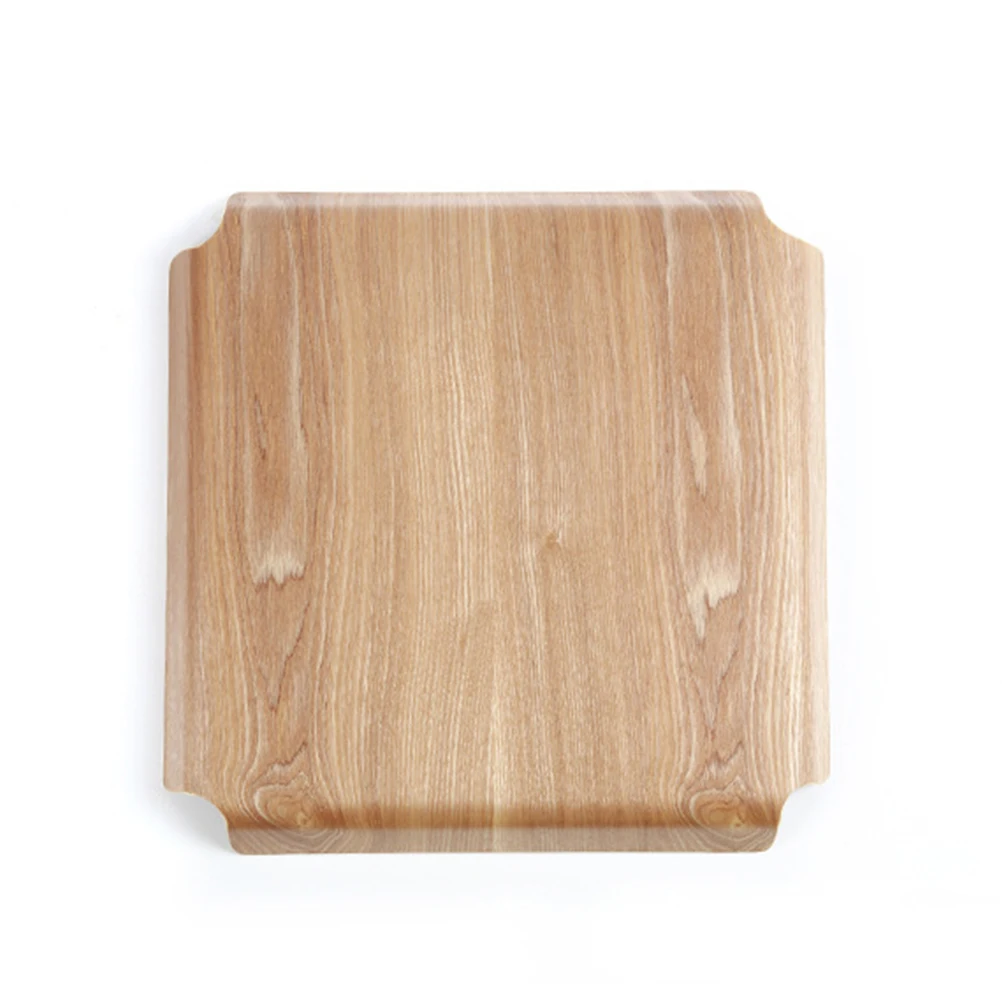 

Wooden Cake Pan Flat Self-service Tray Bakery Pizza Platter Dessert Cookies Willow Bread Holder