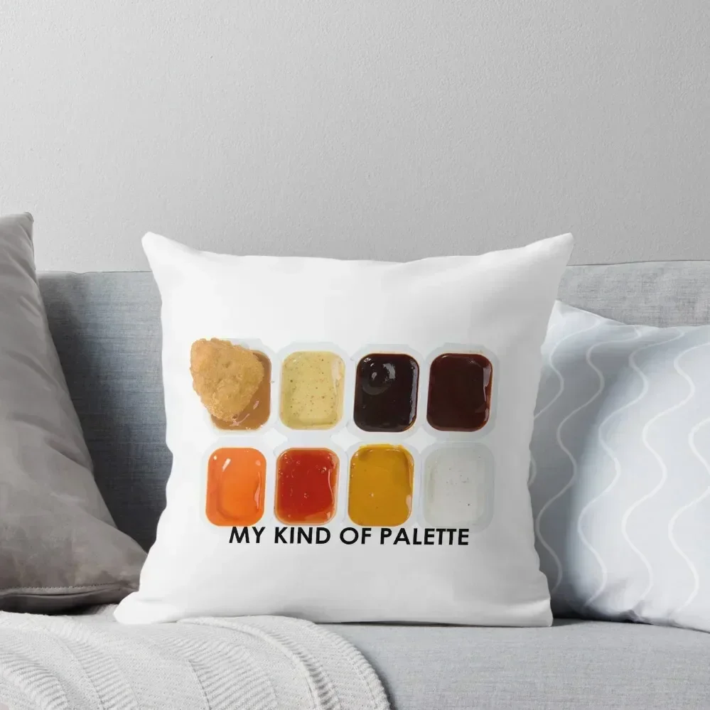 

Chicken Nugget Palette Throw Pillow pillows decor home Decorative Cushions Christmas Covers For Cushions pillow