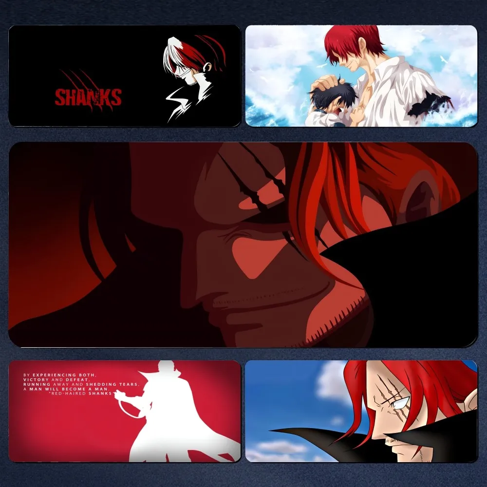 Anime O-One Piece Shanks Mousepad Large Gaming Mouse Pad LockEdge Thickened Computer Keyboard Table Desk Mat