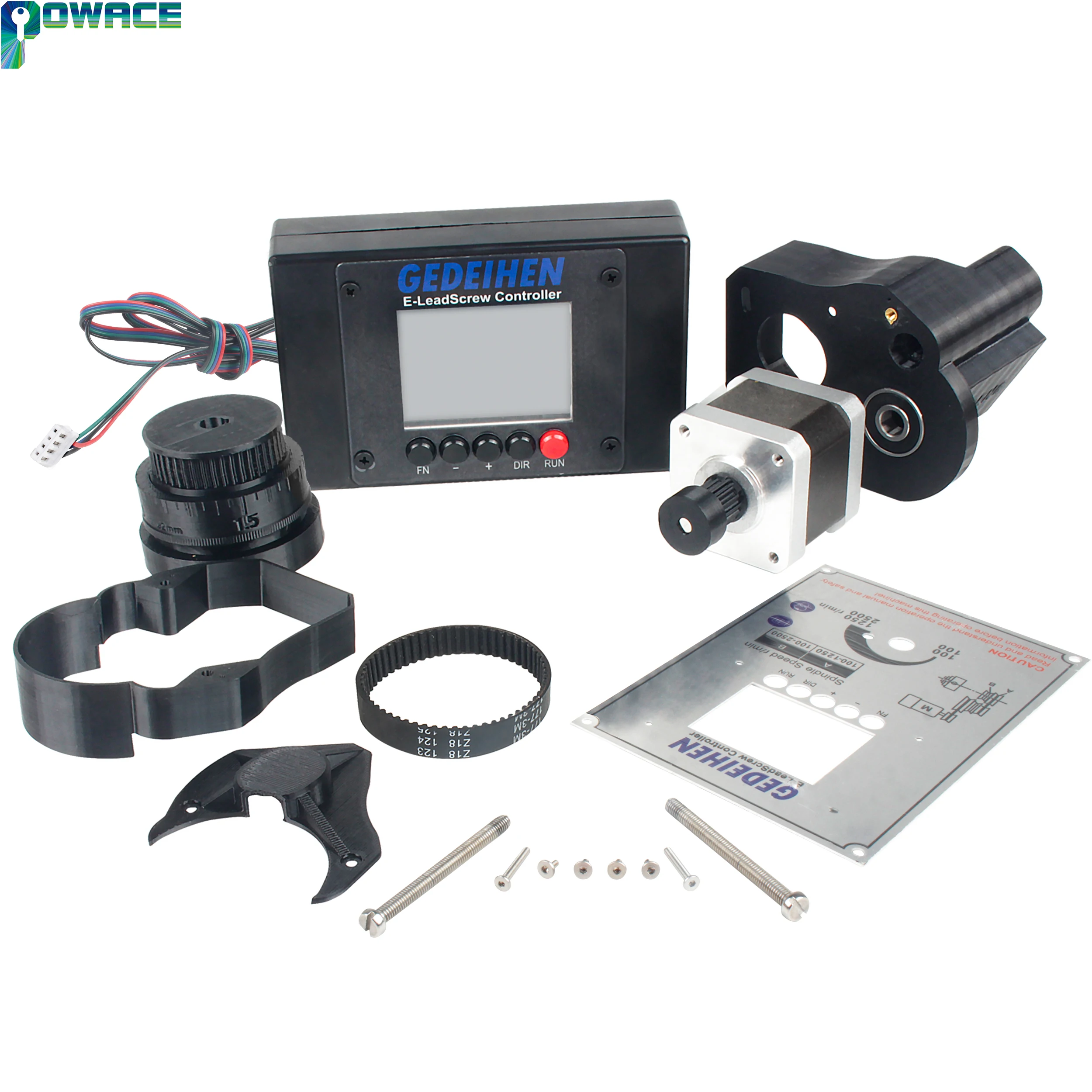 Electronic E-Lead Screw Lathe Thread Controller With Bracket Kit For WM210V CD-210V MX-210V Lathe Accessories