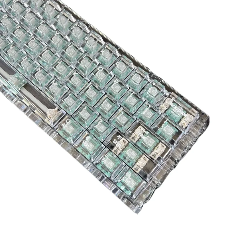 Ice Transparent PC Custom Keycaps Pure Clear DIY Decor For M68 Bee EZ63 EV63 Wooting ROG Mad Catz Gaming Keyboard