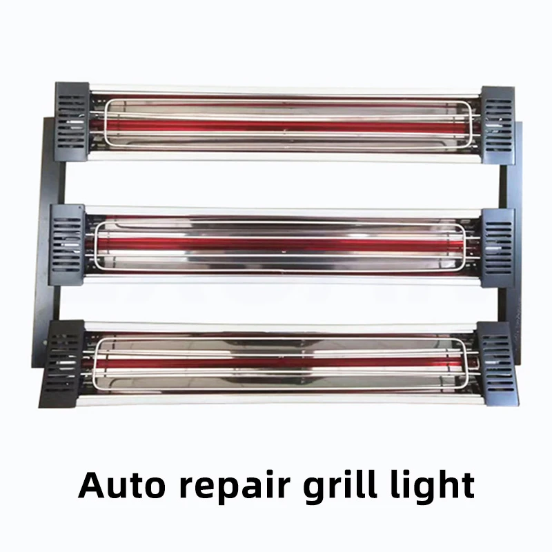 3000W Car Infrared Paint Curing Lamp Infrared Heat baking Lamp for Auto Varnish Paint Repair Infrared Heater Car Bodywork 220V