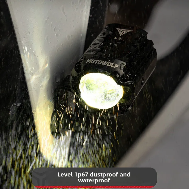 

Motorcycle modified spotlights hidden spotlights aluminum alloy high brightness waterproof LED headlights motorcycle headlights