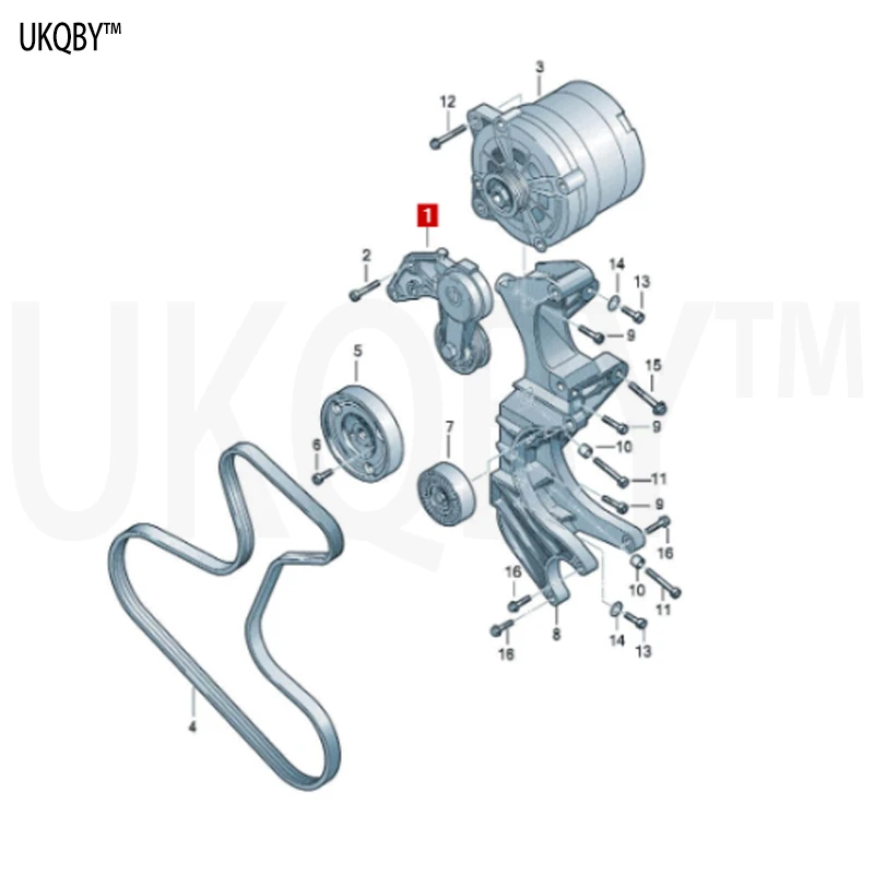 صمام الرش حزام التوتر العازلة 022145299E 95510229900 5291139400 022145933P #2