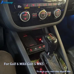 Car Charging Panel Wireless Charger For VW Golf 6 MK6 Golf 5 MK5 Scirocco Sagitar 2008-2013 wireless phone holder replacement