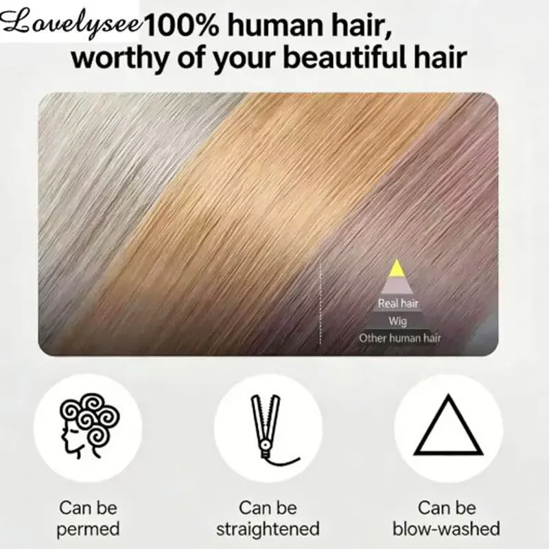 Single piece small clip on hair extensions in colors 100% real human hair can be permed and curled Party Highlights Clip in Hair