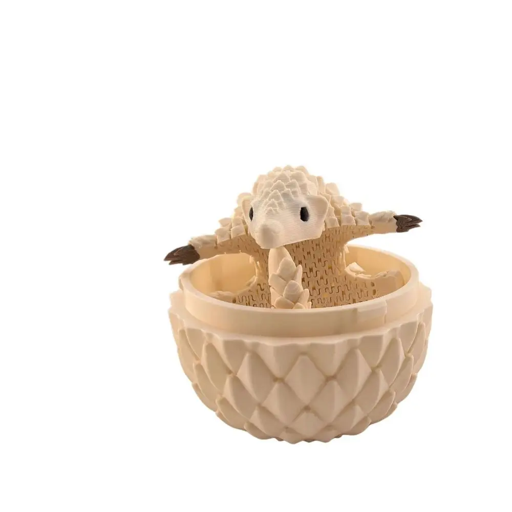 Creative 3D Printed Pangolin Figurine Articulated Realistic 3D Printed Pangolin Flexible Joint Flexible Animal Model Decoration