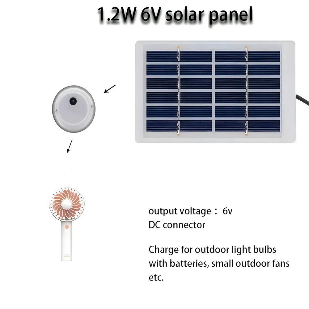 Xiaomi Pannello Solare 1.2W/6V Mini USB Pannello Solare Monocristallino Modulo di Alimentazione Caricatore Esterno Policristallino Cavo da 118,27 pollici