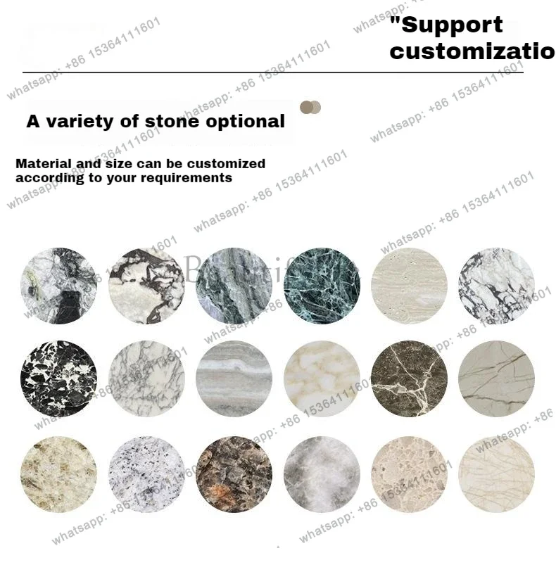 Luxury Nesting Side Tables, French Retro&Nordic Style Quartz Coffee Table Set, Heat&Scratch Resistant, Master Design, Customize