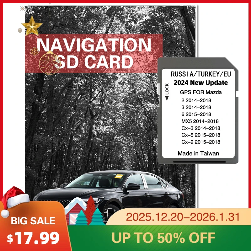 

Новая версия 2024 года, карты ЕС, Россия, Турция, навигация, SD-карта для Mazda 2/3/6/CX3/CX5/CX9/MX5, автомобильный Sat Navi, 16 ГБ, GPS-карта обновления, данные