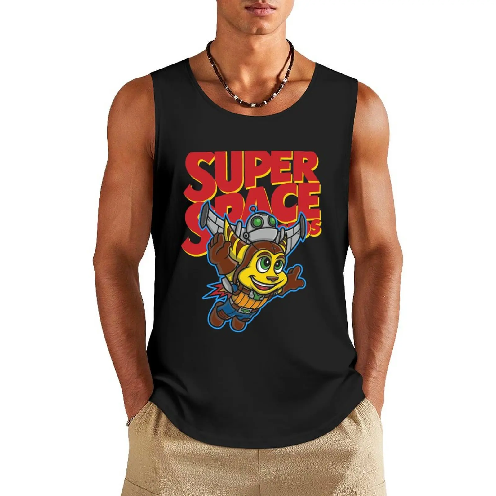 Super Space Bros Tank Top cool things Vest