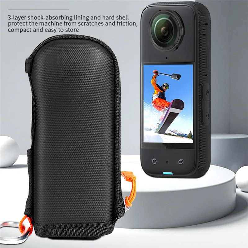 CYNOVA For Insta360 X4 Body Case Mini Camera Bag Pouch Protective Carry Case For Insta 360 X4 Action Camera Accessories
