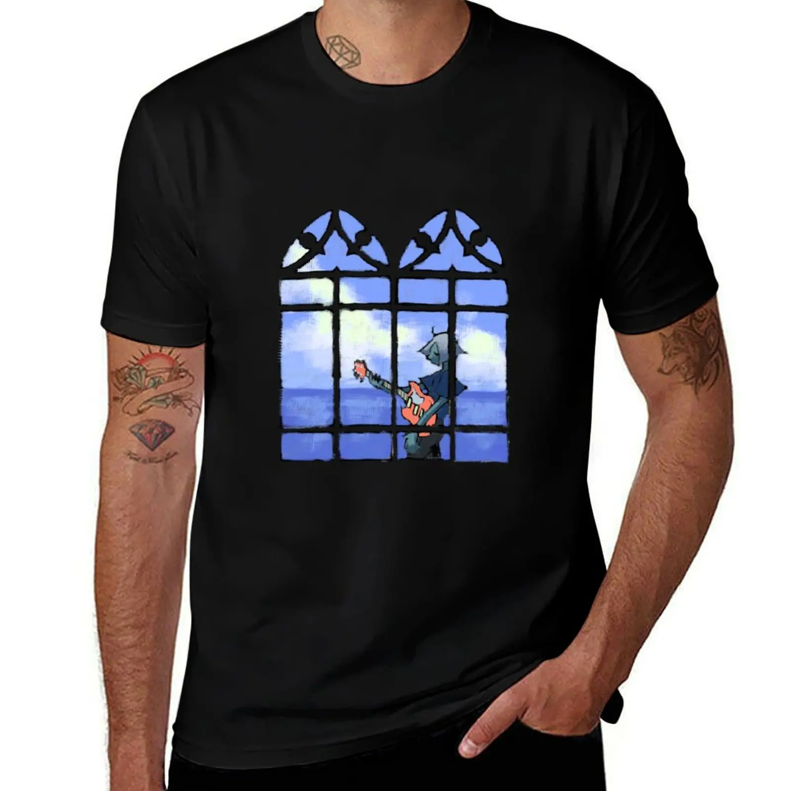

Sea Window T-Shirt mens graphic t shirts t shirts for man pack cotton T-Shirt