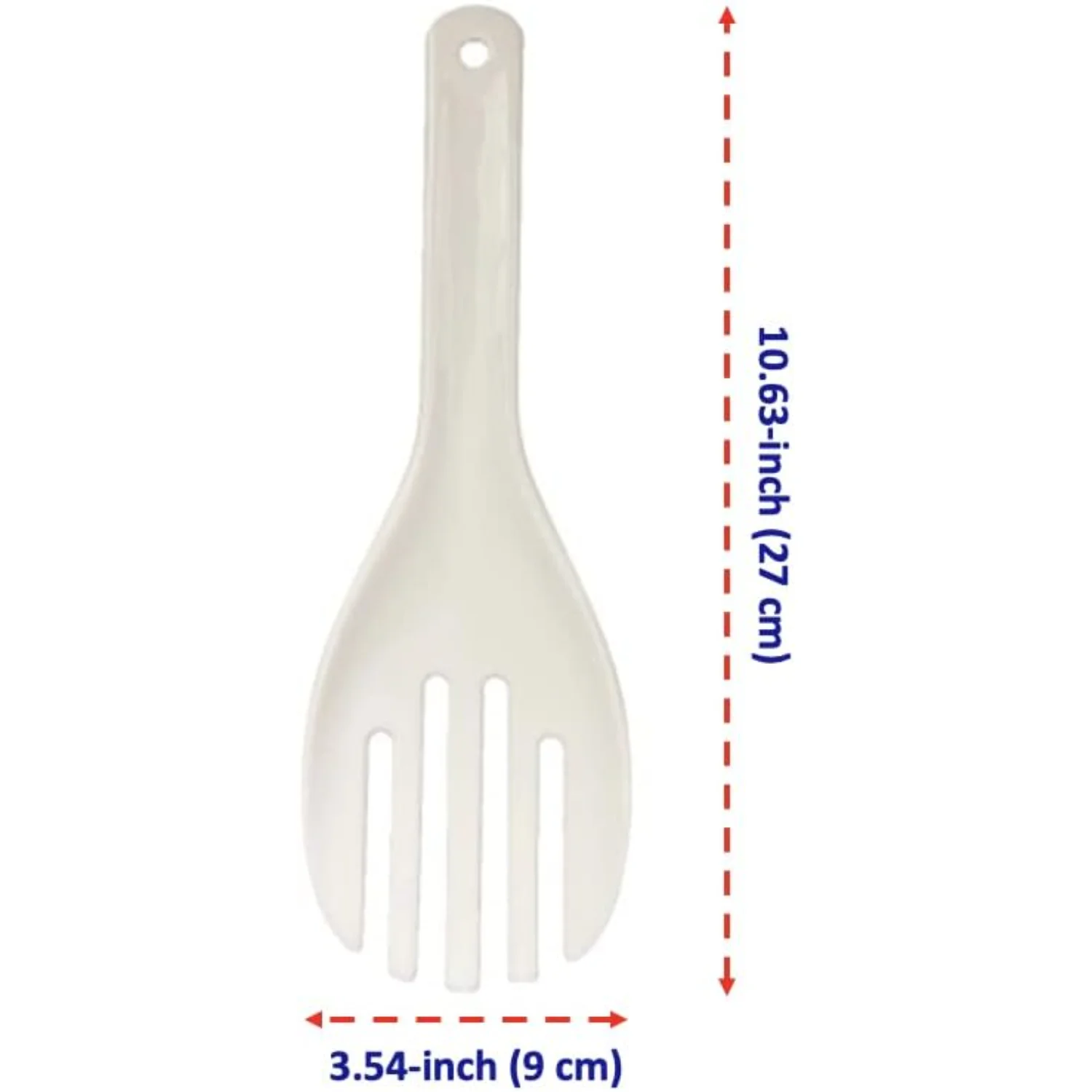 Jumbo Large Plastic Rice Paddle Spatula Scoop Fork-Like, 10.63