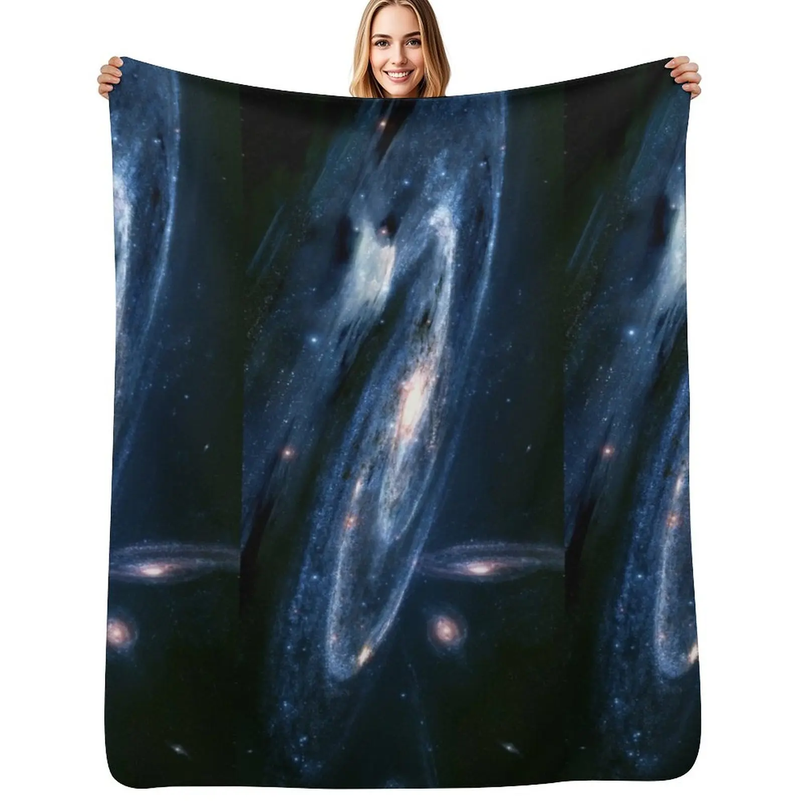multi univers Throw Blanket Shaggy Furry Soft Blanket for Bedroom Living Room