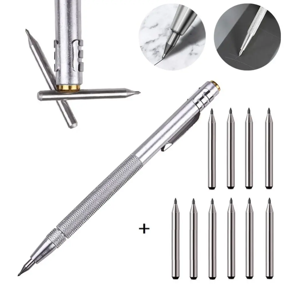 Hand Tools Diamond Scriber Pen Tungsten Carbide Tip Magnetic Carbide Engraving Pen For Metal Wood Glass Tile