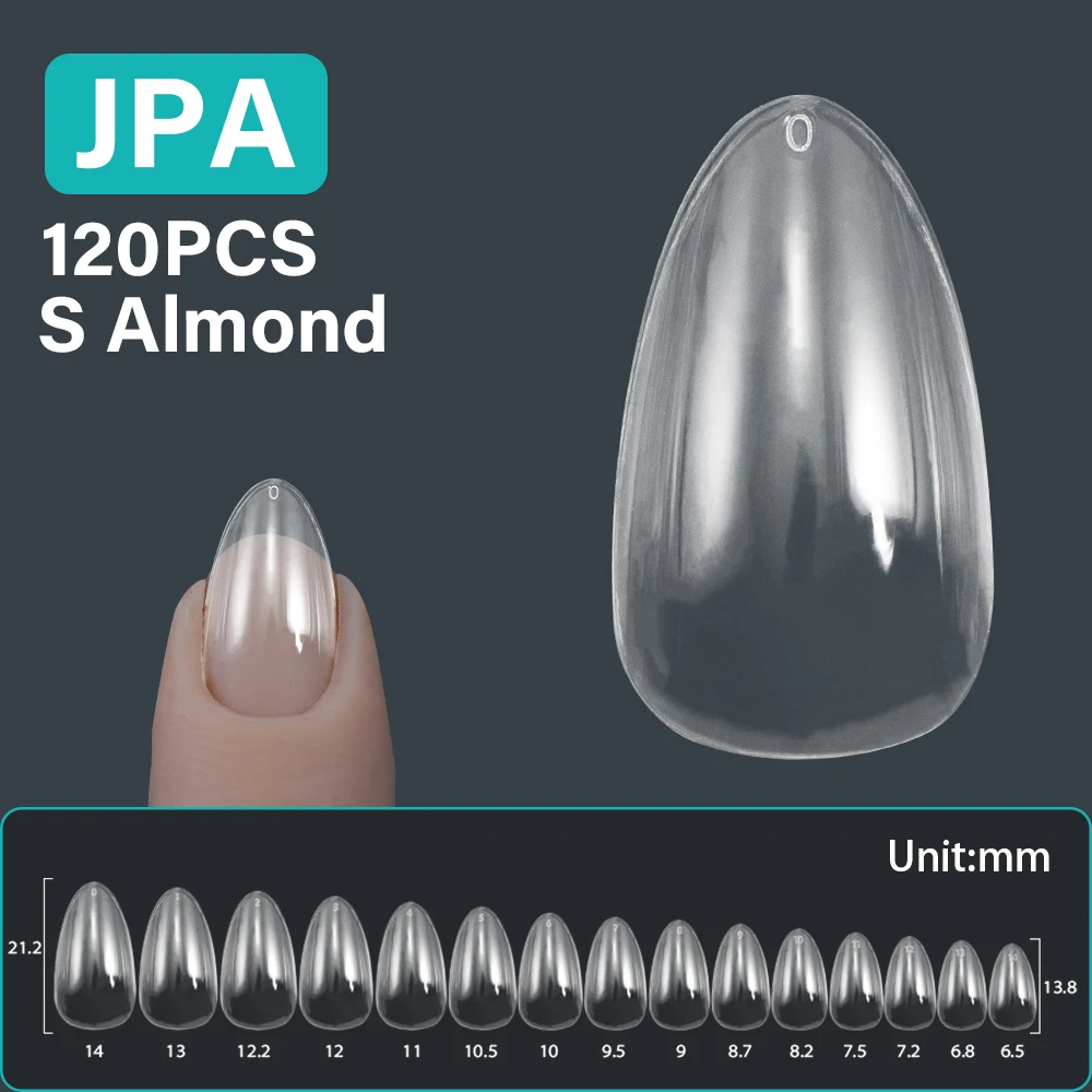 120Pcs Artificial Nails XXS/XS Extra Short Square Oval Almond Fake Nails Gel X Tip Acrylic False Nail Tips Press on Nails