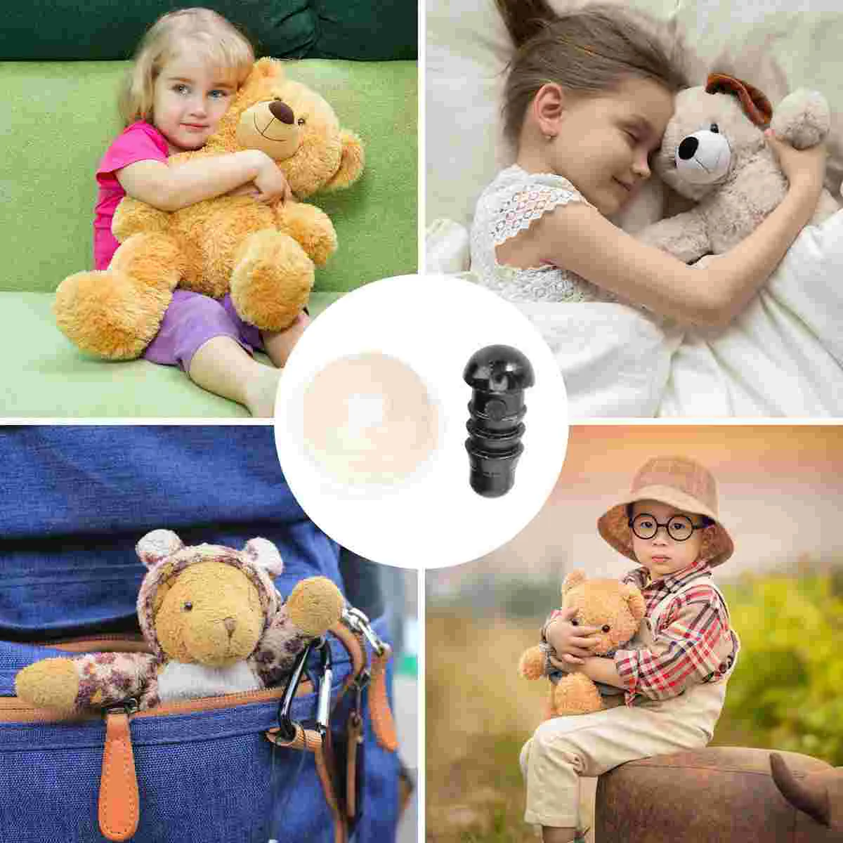 

100 PCS Stuffed Animals Plush Toy Eye Accessories Toddler Folding Miniature Bunny