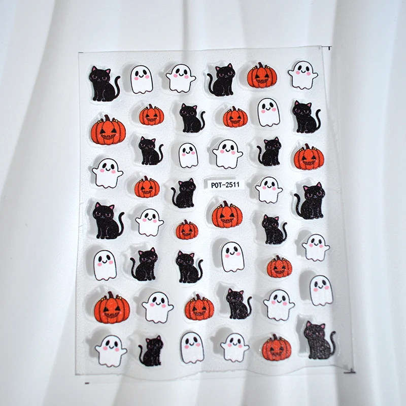 2-pcs-halloween-gato-preto-arte-do-prego-adesivos-laranja-aboboras-preto-gatos-misteriosos-bonito-fantasma-decalques-decorativos-do-prego