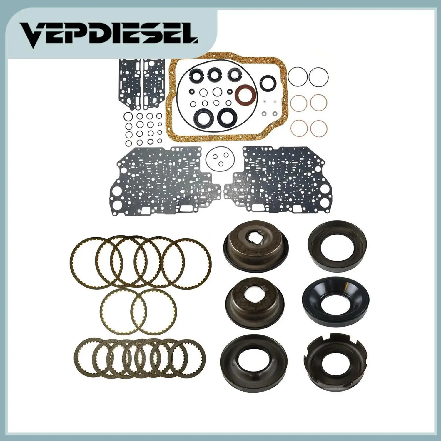 VEPDIESEL 4F27E FN4AEL Auto Transmission Master Rebuild Kit W/Pistons Friction Focus For 2000-UP Ford Focus Hongqi Mingshi Mazda