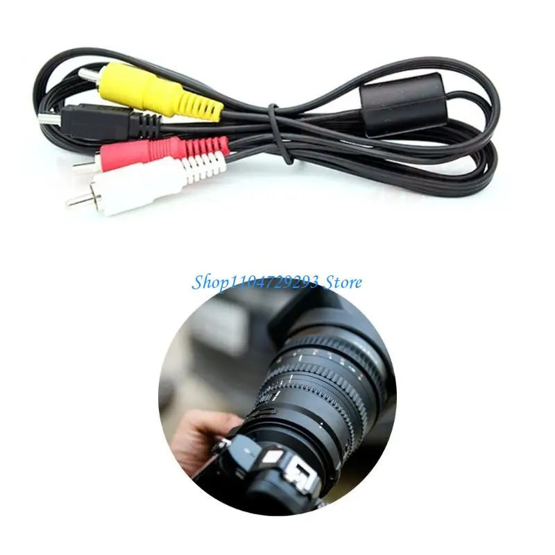 Replacement AVC-DC400ST Video RCA Cable for EOS 1D, 1D X, 500D, 550D, 5D Mark III, 600D, 60D, 650D, 700D