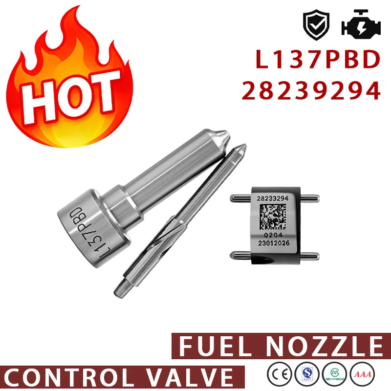Euro III Fuel Nozzle And Control Valve Combination Kit L137PBD+28239294 Compatible With EJBR02901D EJBR03701D EJBR02401Z LI2842