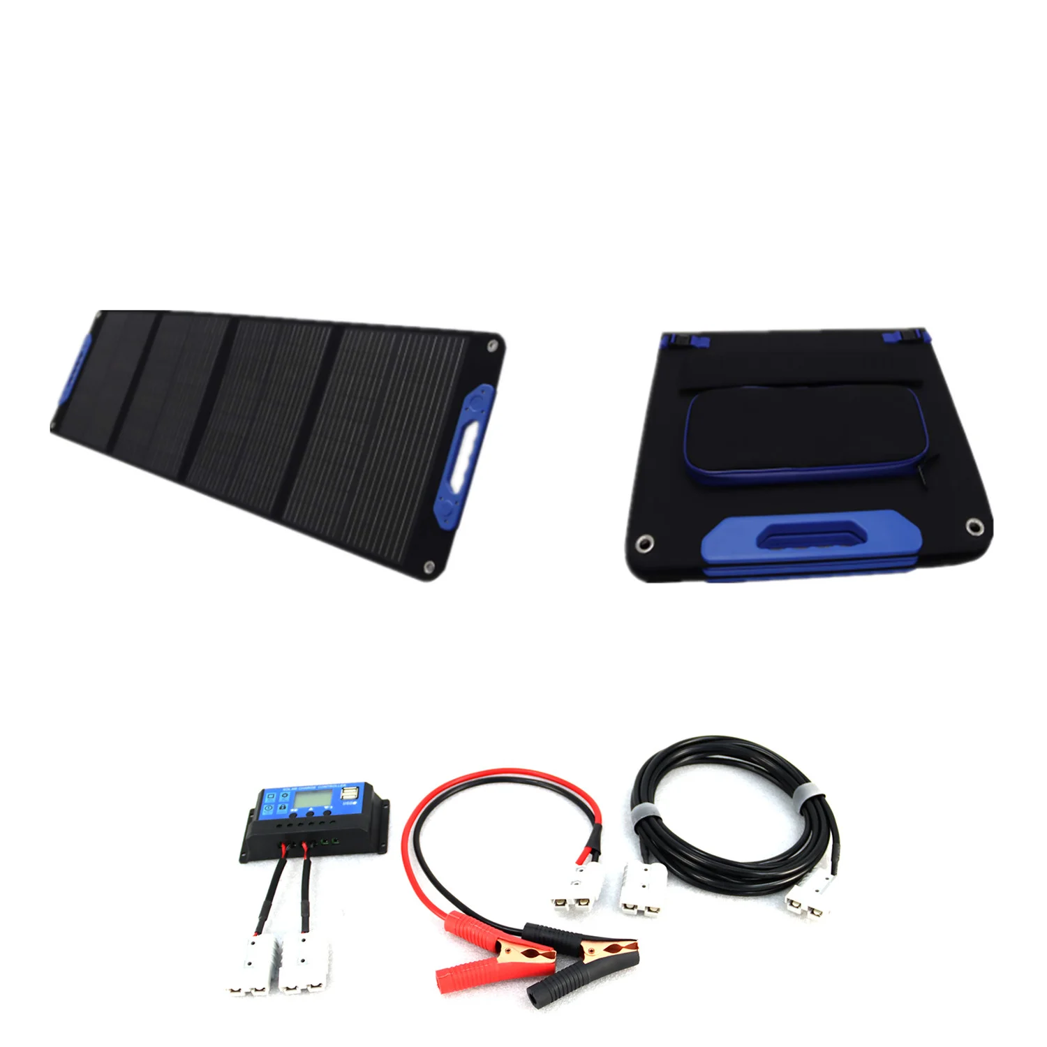 200W Portable Foldable Solar Panel ETFE Material Solar Blanket For Outdoor Camping Car Refrigerator Power Station Charging