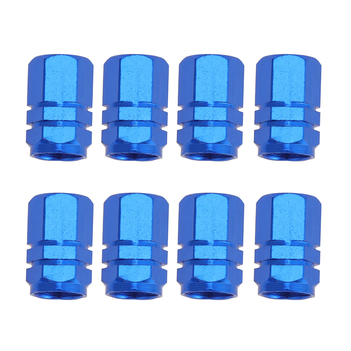 12PCS Car Aluminum Alloy Rust Proof Tire Bike Dust Cover Nozzle (Blue) bicycle bike caps bike tire caps