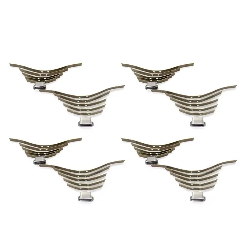 AS96-8 Pair Steel Shock Absorption Leaf Springs Suspension For WPL B14 B24 B16 B36 1/16 RC Truck Car Parts Accessories,A