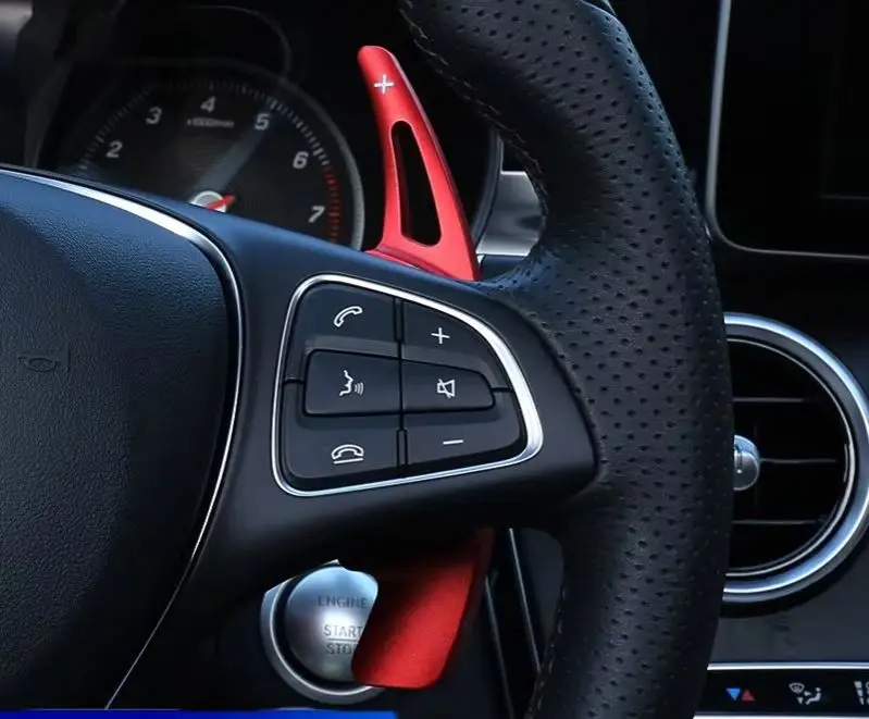 

For Mercedes Benz C E S Class GLC W205 W206 W212 W213 W223 X253 Car Steering Wheel Accessories Paddle Shifters Pick Shift Gears