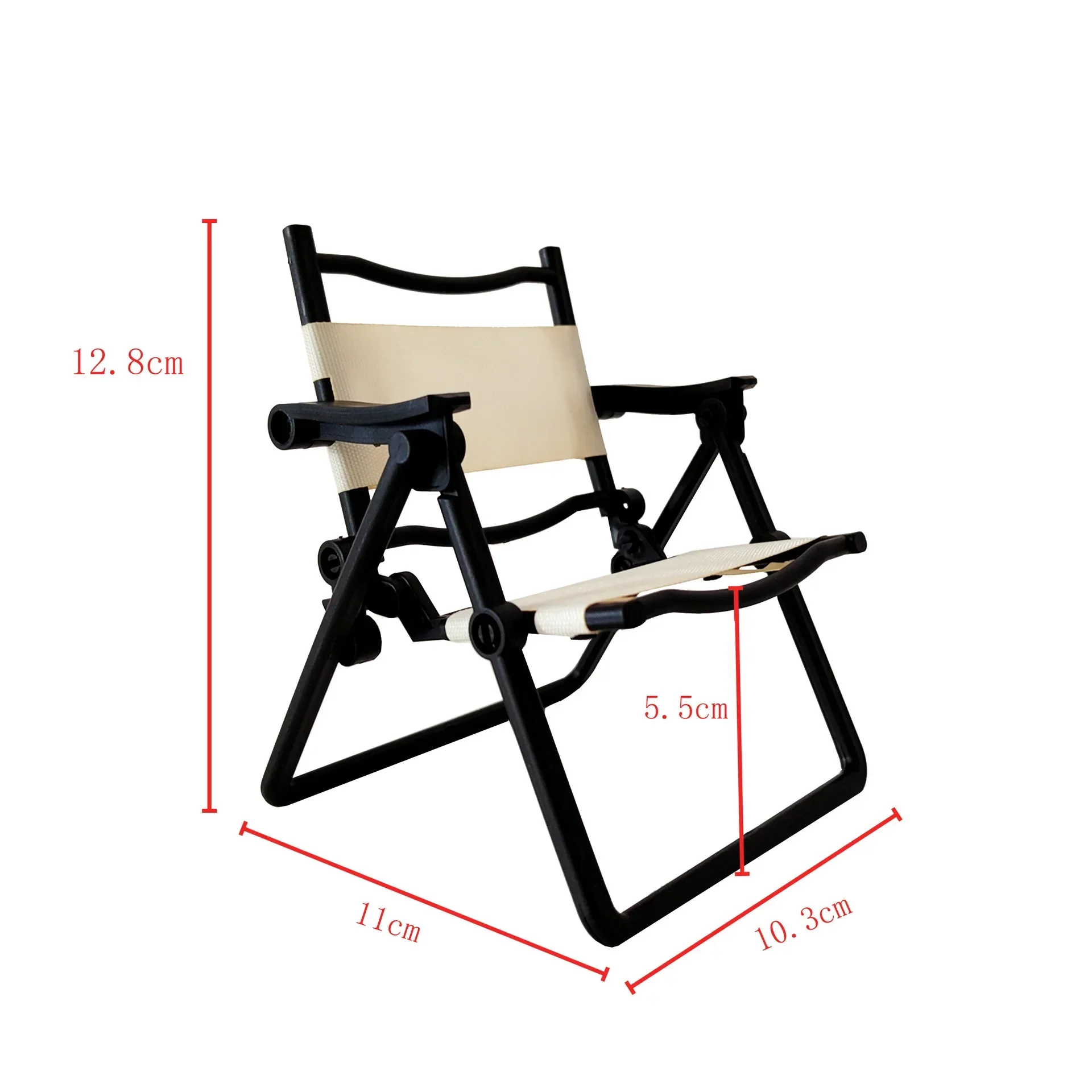 1/6 BJD Doll Furniture Camping Lounge Chairs Folding Chair Models Playing House Toys Beach Chairs Scene Accessories