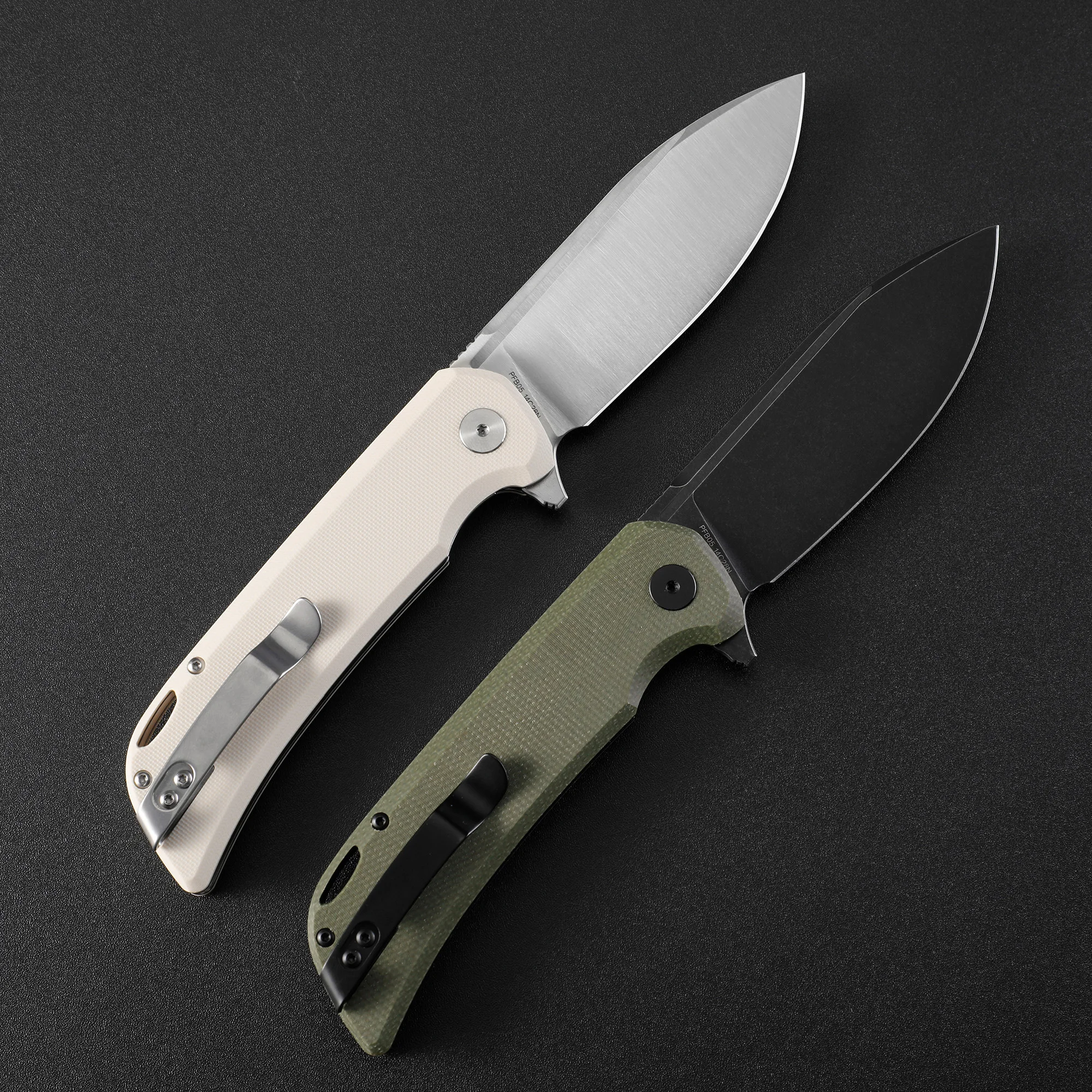 Nóż składany Petrified Fish PFB05 Knife Jackknife 14C28N Steel G10 Knife Micarta Handle Camping Survival Knife EDC Outdoor Tools