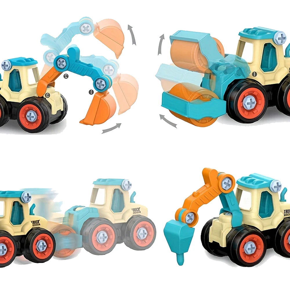 DIY Demontage Engineering Auto Spielzeug für Kinder mit Mutter Montage Puzzle und Schiebe Ausgrabung Demontage Funktion