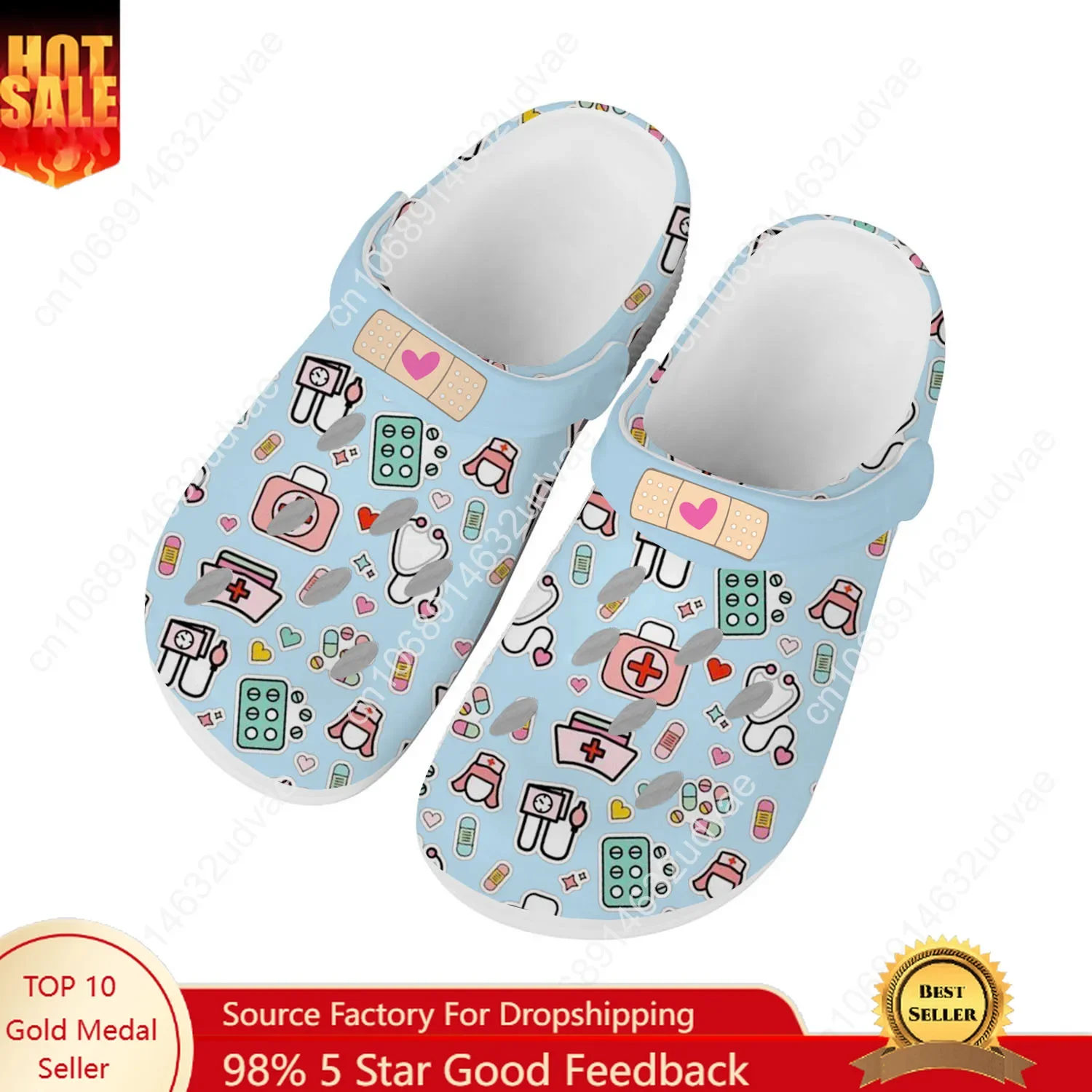 

Nurse Water Shoes Mens Womens Comfortable Fashion Home Garden Clogs Customizd Sandals Beach Breathable Hole Slippers